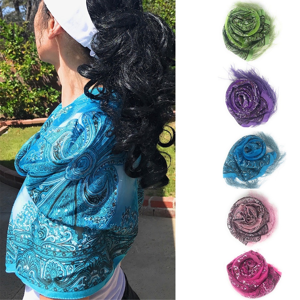 Lot of 5 NEW Casaba Womens Elegant Paisley Scarves